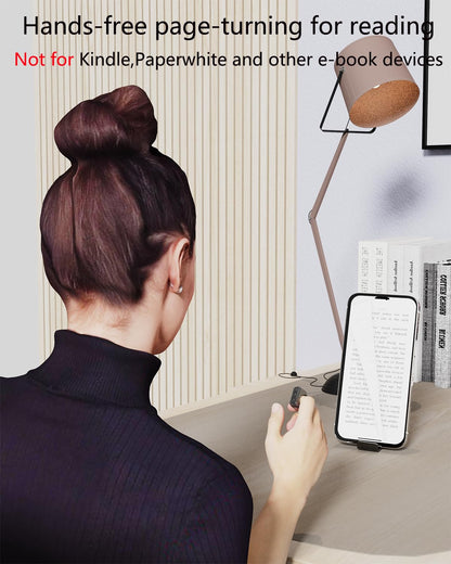 3-Link 2-Pack TikTok Scrolling Ring Plus Version, Remote Control for TikTok/YouTube Shorts/Instagram Reels, Bluetooth Page Turner for iPad/Kindle App/iPhone/Android