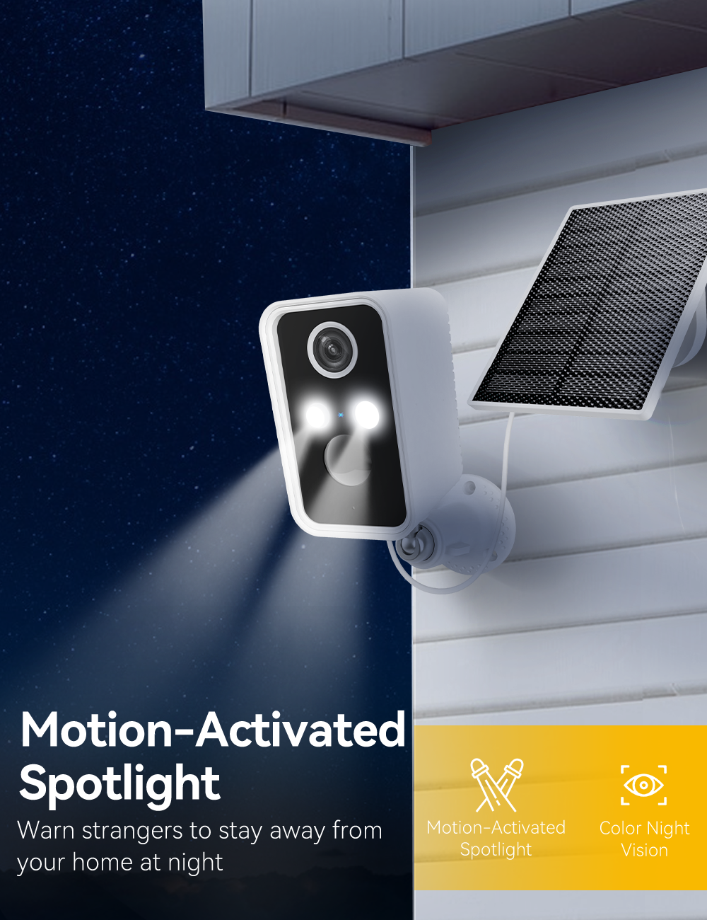 3-Link Solar Camera Outdoor Wireless